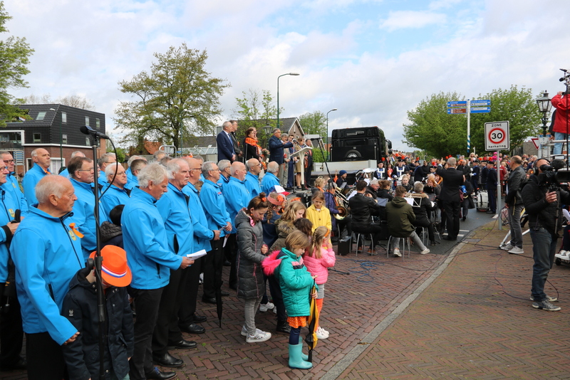 Optreden tijdens de aubade in Bunschoten