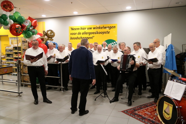 Optreden bij de JUMBO in Spakenburg